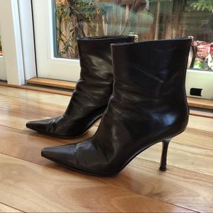 Jimmy Choo chocolate brown ankle boots 39 8.5 9